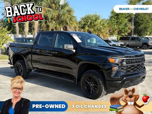 Used 2025 Chevrolet Silverado 1500 Custom Trail Boss w/ Dark Appearance Package AWD/4WD image 9