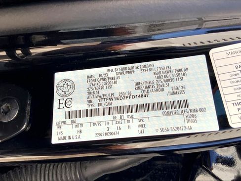 Used 2023 Ford F150 Lariat w/ Equipment Group 502A High AWD/4WD image 35