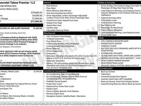 Certified 2023 Chevrolet Tahoe Premier AWD/4WD image 36