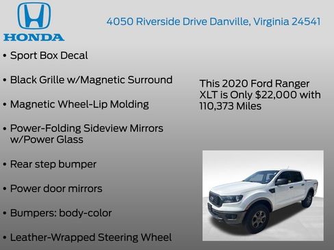 Used 2020 Ford Ranger XLT w/ Equipment Group 301A Mid AWD/4WD image 17