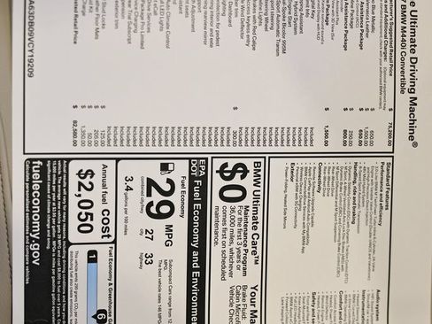 New 2027 BMW M440i Convertible w/ Premium Package RWD image 27