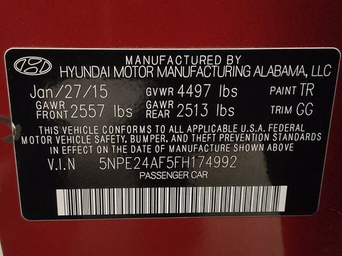 Used 2015 Hyundai Sonata SE w/ Option Group 09 FWD image 33