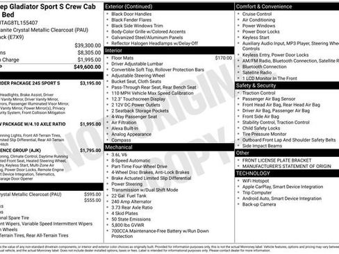 New 2026 Jeep Gladiator Sport AWD/4WD image 4