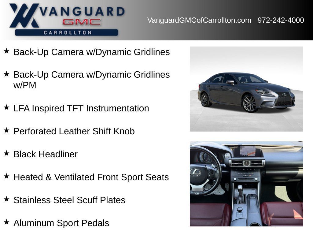 Used 2016 Lexus IS 350 w/ F Sport Package RWD image 12
