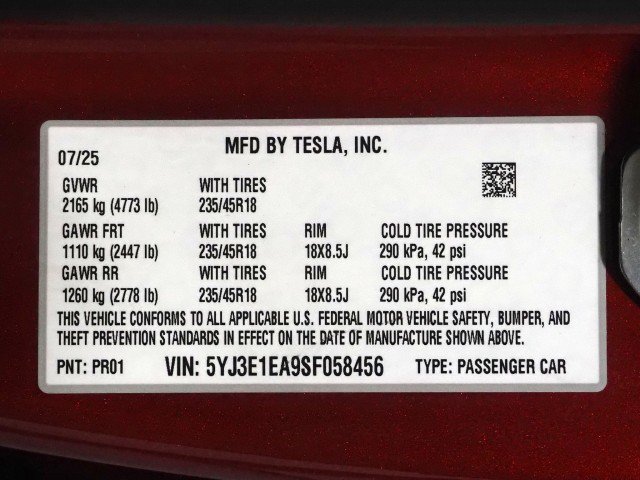 Used 2025 Tesla Model 3 Long Range RWD image 74