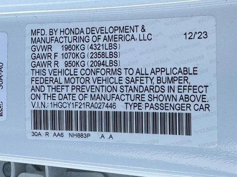 Certified 2024 Honda Accord LX image 25