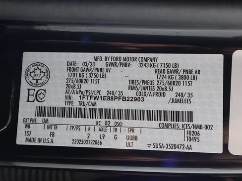 Used 2023 Ford F150 XLT w/ Equipment Group 302A High AWD/4WD image 59