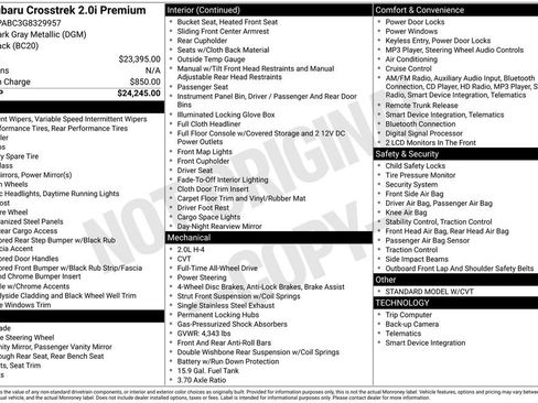 Used 2016 Subaru Crosstrek 2.0i Premium image 29
