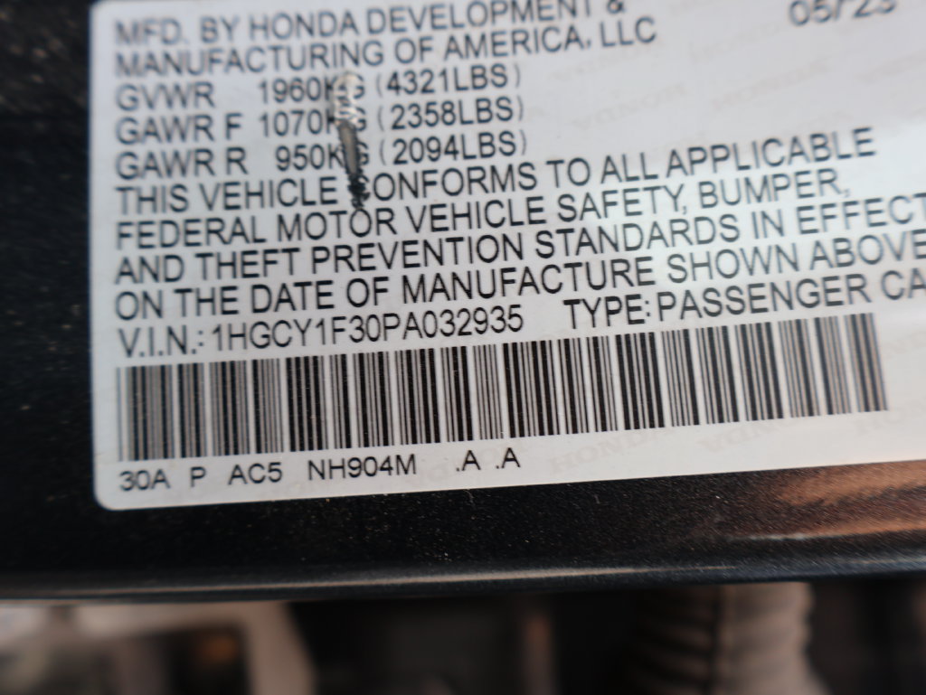 Used 2023 Honda Accord EX image 13