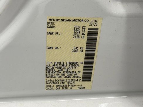 Used 2022 Nissan Altima 2.0 SR FWD image 20