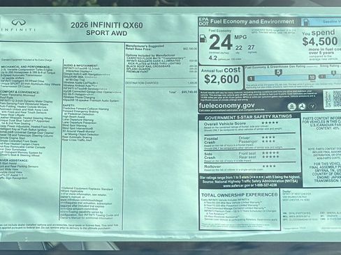 New 2026 INFINITI QX60 Sport image 13