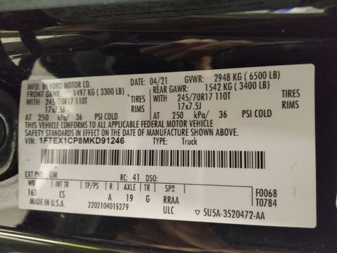 Used 2021 Ford F150 XL w/ Equipment Group 101A High image 33