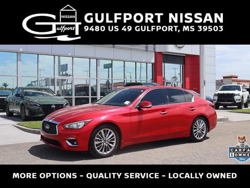 Used 2022 INFINITI Q50 Luxe w/ Cargo Package image 1