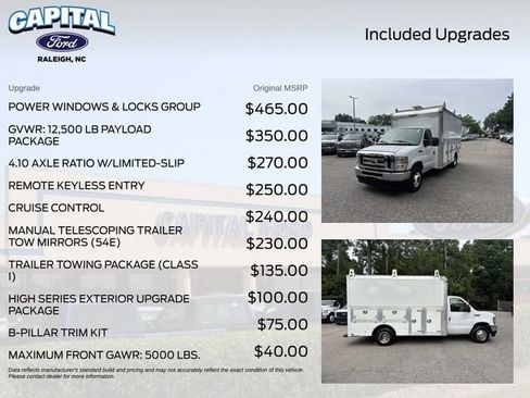 Used 2023 Ford E-350 and Econoline 350 Super Duty w/ Power Windows & Locks Group RWD image 3