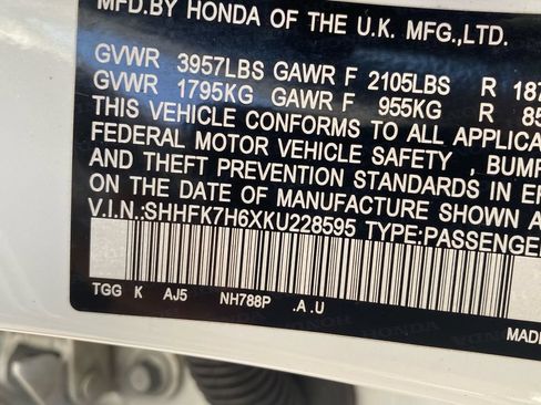 Used 2019 Honda Civic EX image 33