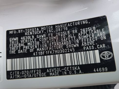 Used 2017 Toyota Camry SE FWD image 30