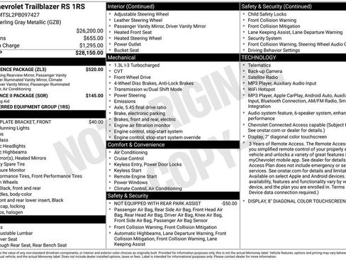 Used 2023 Chevrolet TrailBlazer RS w/ Convenience Package FWD image 5