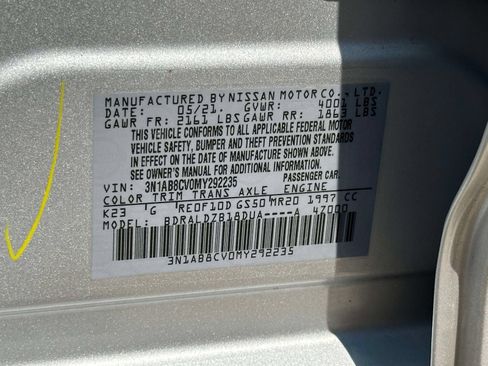 Used 2021 Nissan Sentra SV FWD image 25