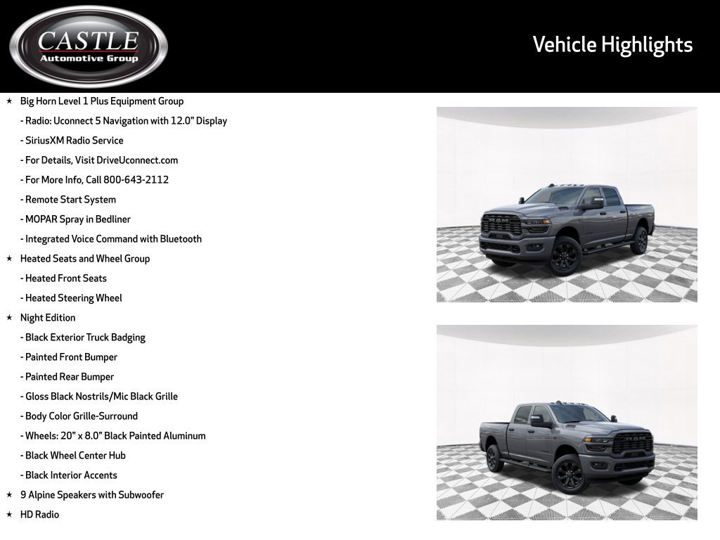 New 2027 RAM 2500 Big Horn AWD/4WD image 10