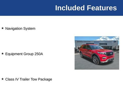 Used 2023 Ford Explorer ST-Line w/ Class IV Trailer Tow Package RWD image 5