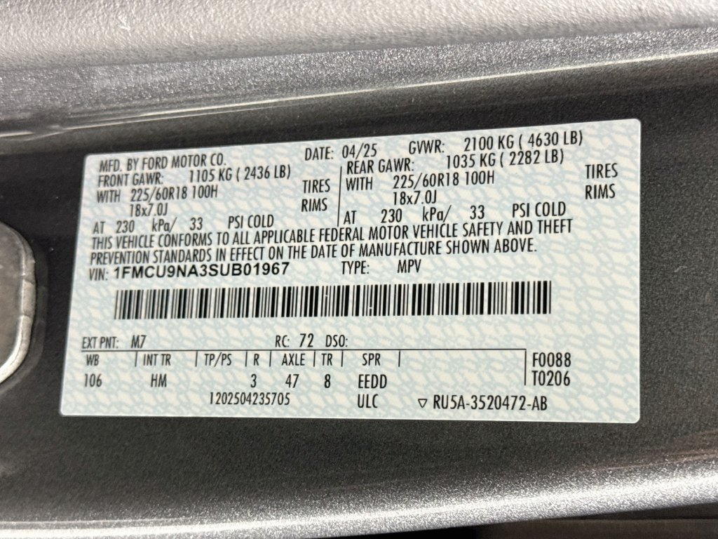 Used 2025 Ford Escape ST-Line Select AWD/4WD image 41
