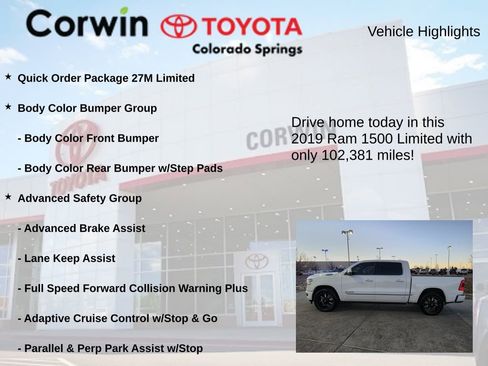 Used 2019 RAM 1500 Limited w/ Advanced Safety Group image 7