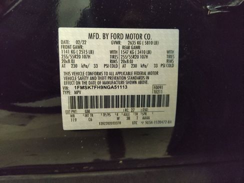 Used 2022 Ford Explorer Limited image 33