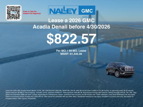 New 2026 GMC Acadia Denali w/ Super Cruise Package FWD image 3