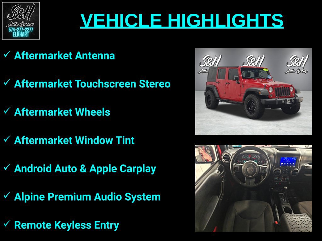 Used 2014 Jeep Wrangler Unlimited Sport w/ Quick Order Package 24S AWD/4WD image 3