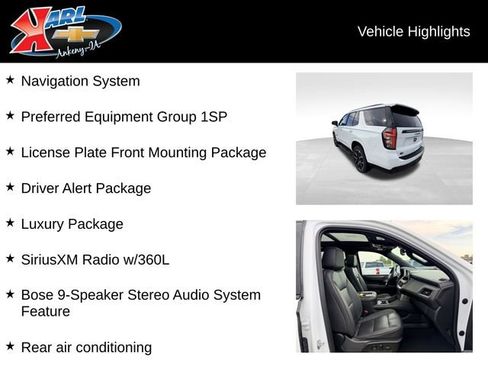 Certified 2023 Chevrolet Tahoe RST w/ Luxury Package AWD/4WD image 2