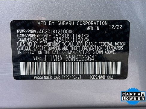 Used 2022 Subaru WRX Limited AWD/4WD image 32