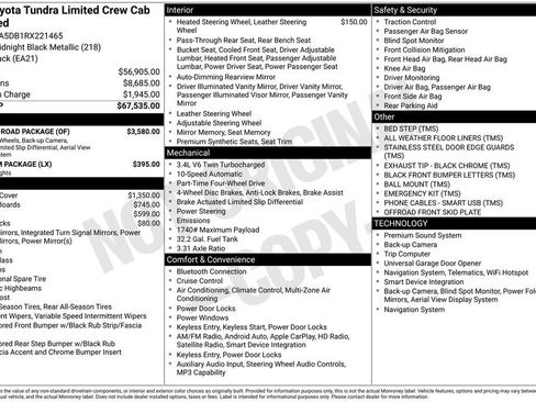 Used 2024 Toyota Tundra Limited w/ TRD Off-Road Package AWD/4WD image 44