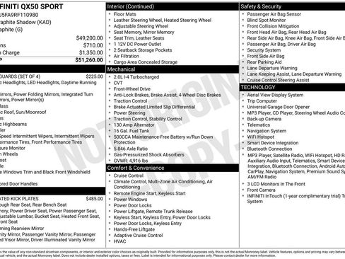 Certified 2024 INFINITI QX50 Sport FWD image 34