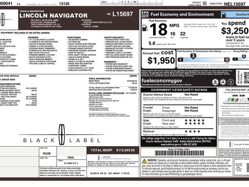 Used 2022 Lincoln Navigator L Black Label AWD/4WD image 3