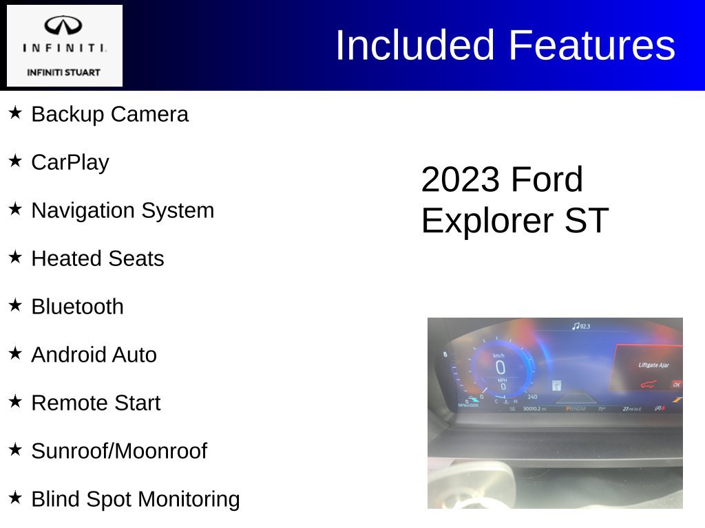 Used 2023 Ford Explorer ST w/ Equipment Group 401A AWD/4WD image 7
