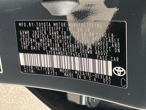 Used 2026 Toyota Corolla LE FWD image 15