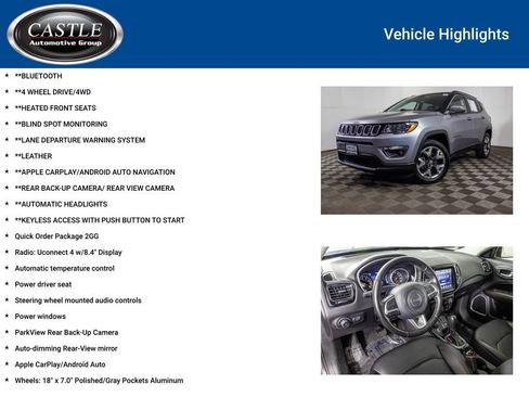 Used 2021 Jeep Compass Limited AWD/4WD image 3