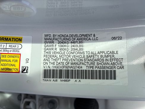 Used 2022 Honda Accord Touring image 30