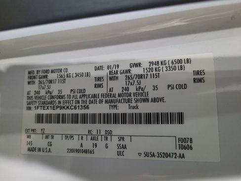 Used 2019 Ford F150 XL w/ Equipment Group 101A Mid AWD/4WD image 33