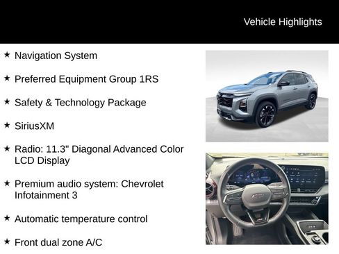 Used 2025 Chevrolet Equinox RS w/ Safety and Technology Package FWD image 9