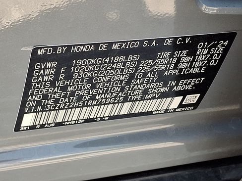 Certified 2024 Honda HR-V Sport image 26