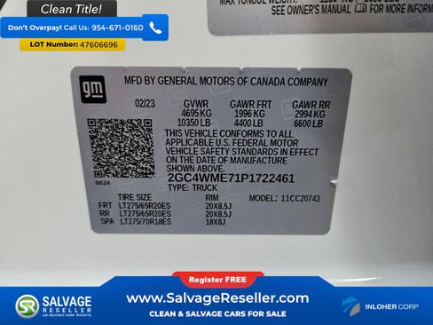 Used 2023 Chevrolet Silverado 2500 Custom RWD image 16