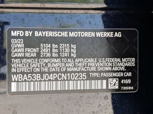 Used 2023 BMW 540i w/ M Sport Package RWD image 20