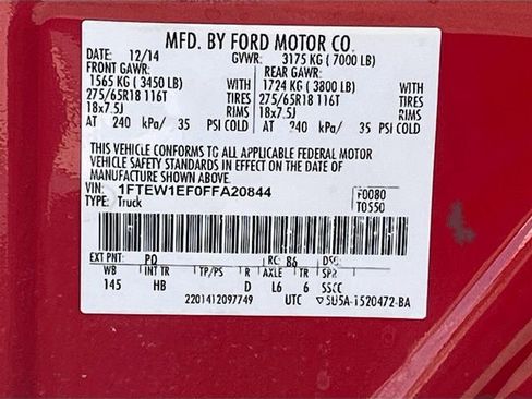 Used 2015 Ford F150 Lariat w/ Equipment Group 502A Luxury AWD/4WD image 33