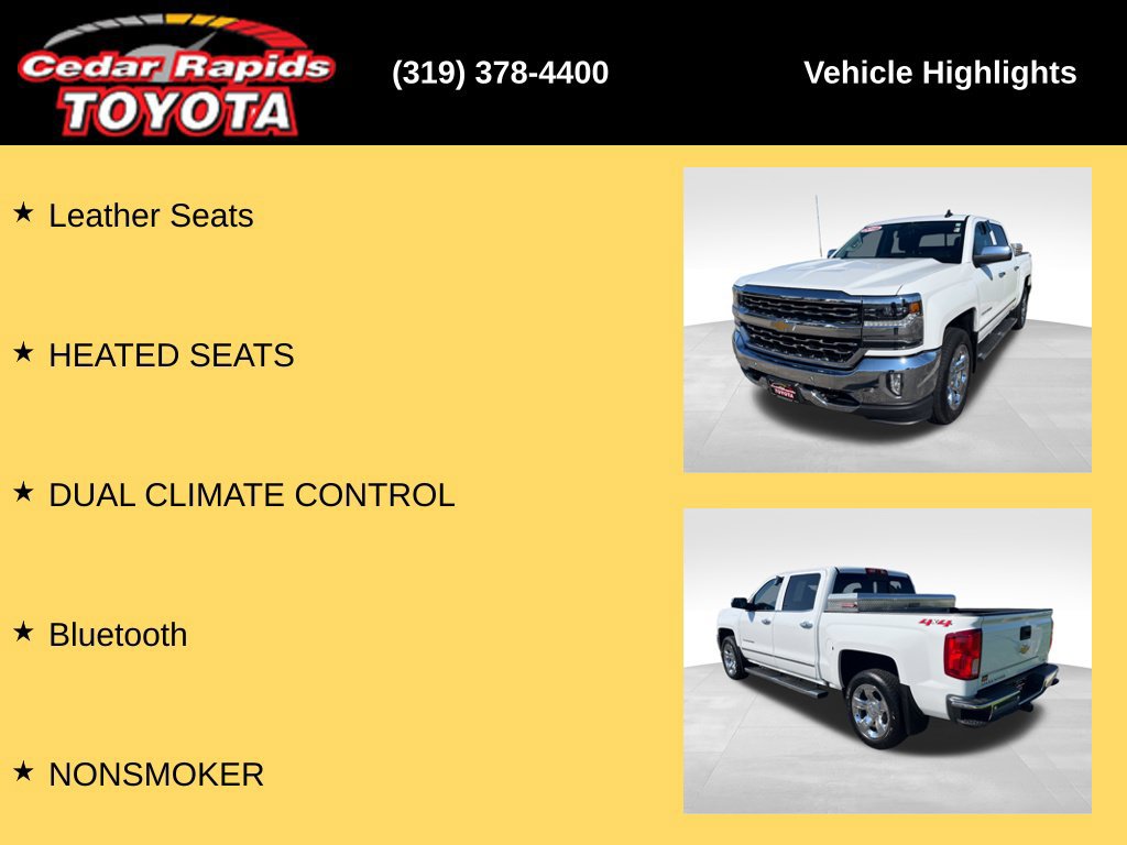 Used 2018 Chevrolet Silverado 1500 LTZ w/ Sport Package AWD/4WD image 15