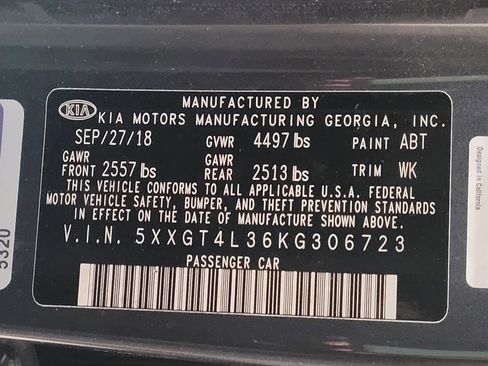 Used 2019 Kia Optima S w/ S Panoramic Sunroof Package FWD image 33