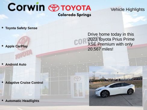 Used 2023 Toyota Prius Prime XSE Premium image 6