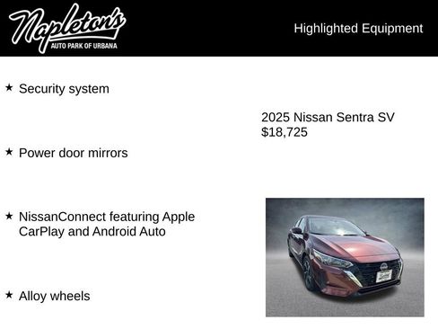 Used 2025 Nissan Sentra SV image 6