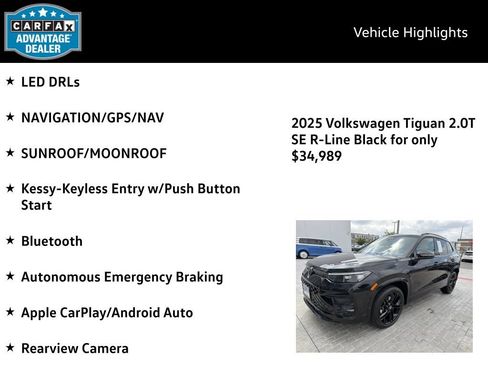 Used 2025 Volkswagen Tiguan SE R-Line AWD/4WD image 4