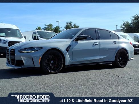 Used 2021 BMW M3 w/ M Carbon Exterior Package RWD image 1